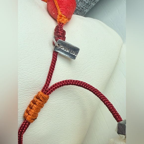 Chan Luu Beaded Bracelet Vibrant Chunky Beads Pull Tie Colorful Pink Red - Picture 4 of 10